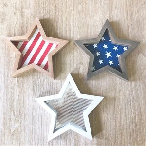 ❌SOLD❌ TARGET | Set Of 3 Patriotic Wooden Stars